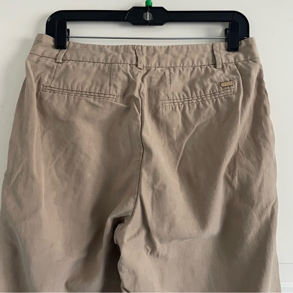 SCOTCH&SODA Amsterdam In Bloom Tan Pleated Wide Leg Trousers Pants 20784 - Picture 5 of 14